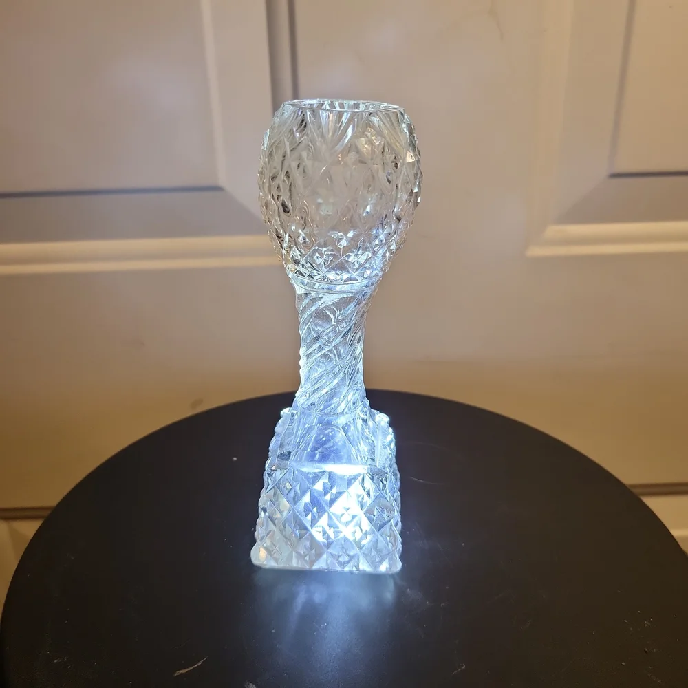 Antique Cut Crystal Bud Vase 6" - Picture 4 of 10